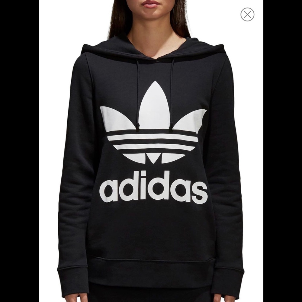 Adidas Trefoil Hoodie - Size Small